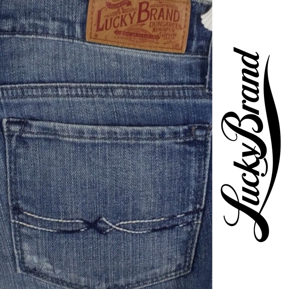 Lucky Brand Zoe Flare Blue Denim Low Rise Jeans